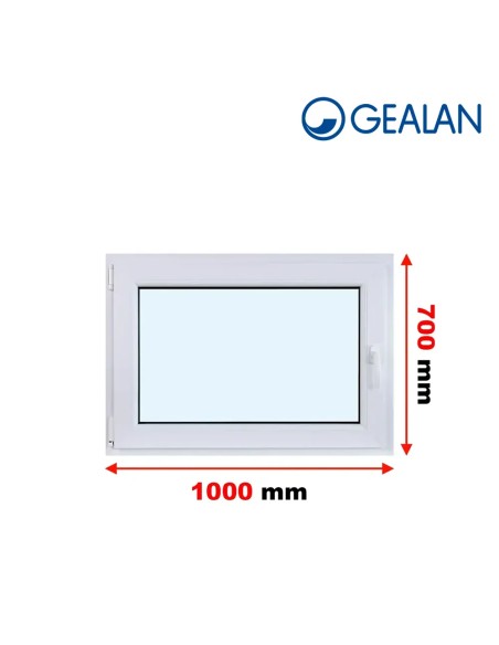Kunststofffenster PVC Fenster 100 x 70 cm DREH/KIPP - Gealan S 8000