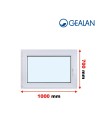 Kunststofffenster PVC Fenster 100 x 70 cm DREH/KIPP - Gealan S 8000