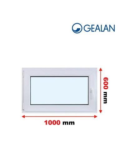 Kunststofffenster PVC Fenster 100 x 60 cm DREH/KIPP - Gealan S 8000