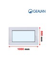 Kunststofffenster PVC Fenster 100 x 60 cm DREH/KIPP - Gealan S 8000