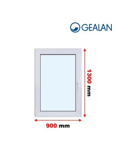Kunststofffenster PVC Fenster 90 x 130 cm DREH/KIPP - Gealan S 8000