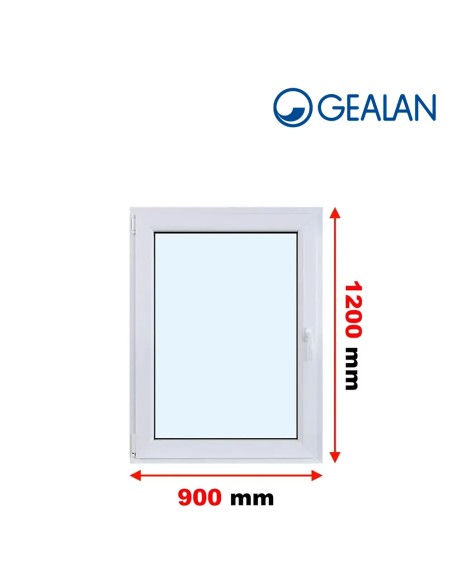 Kunststofffenster PVC Fenster 90 x 120 cm DREH/KIPP - Gealan S 8000