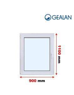 Kunststofffenster PVC Fenster 90 x 110 cm DREH/KIPP - Gealan S 8000