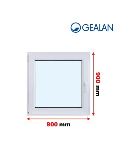 Kunststofffenster PVC Fenster 90 x 90 cm DREH/KIPP - Gealan S 8000
