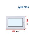 Kunststofffenster PVC Fenster 90 x 60 cm DREH/KIPP - Gealan S 8000
