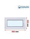 Kunststofffenster PVC Fenster 90 x 50 cm DREH/KIPP - Gealan S 8000