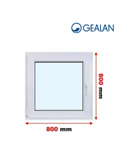 Kunststofffenster PVC Fenster 80 x 80 cm DREH/KIPP - Gealan S 8000