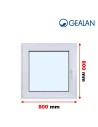 Kunststofffenster PVC Fenster 80 x 80 cm DREH/KIPP - Gealan S 8000