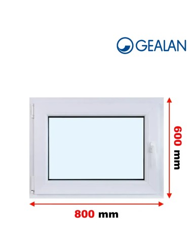 Kunststofffenster PVC Fenster 80 x 60 cm DREH/KIPP - Gealan S 8000