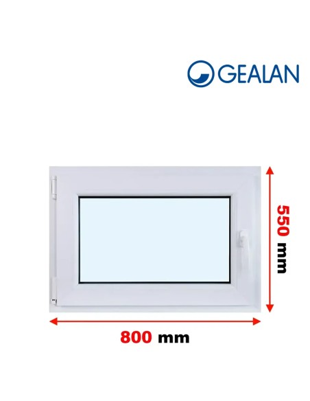 Kunststofffenster PVC Fenster 80 x 55 cm DREH/KIPP - Gealan S 8000