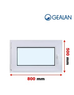 Kunststofffenster PVC Fenster 80 x 50 cm DREH/KIPP - Gealan S 8000