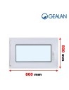Kunststofffenster PVC Fenster 80 x 50 cm DREH/KIPP - Gealan S 8000