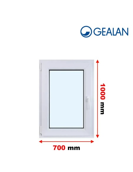 Kunststofffenster PVC Fenster 70 x 100 cm DREH/KIPP - Gealan S 8000