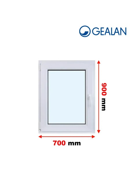 Kunststofffenster PVC Fenster 70 x 90 cm DREH/KIPP - Gealan S 8000