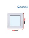 Kunststofffenster PVC Fenster 70 x 70 cm DREH/KIPP - Gealan S 8000