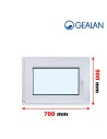 Kunststofffenster PVC Fenster 70 x 50 cm DREH/KIPP - Gealan S 8000