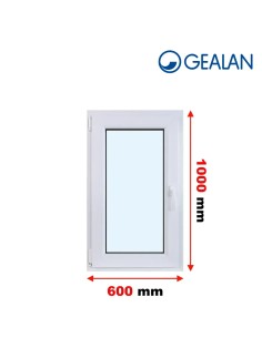 Kunststofffenster PVC Fenster 60 x 100 cm DREH/KIPP - Gealan S 8000
