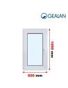 Kunststofffenster PVC Fenster 60 x 100 cm DREH/KIPP - Gealan S 8000