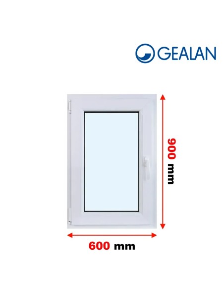 Kunststofffenster PVC Fenster 60 x 90 cm DREH/KIPP - Gealan S 8000