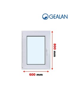 Kunststofffenster PVC Fenster 60 x 80 cm DREH/KIPP - Gealan S 8000