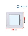 Kunststofffenster PVC Fenster 60 x 60 cm DREH/KIPP - Gealan S 8000