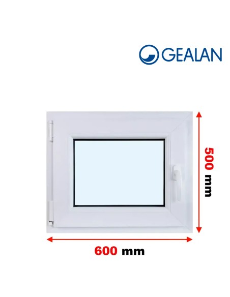 Kunststofffenster PVC Fenster 60 x 50 cm DREH/KIPP - Gealan S 8000