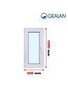 Kunststofffenster PVC Fenster 50 x 100 cm DREH/KIPP - Gealan S 8000