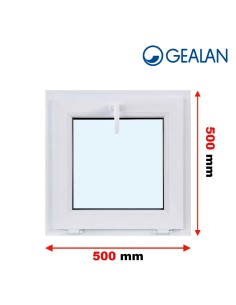 Kunststofffenster PVC Fenster 50 x 50 cm KIPP - Gealan S 8000