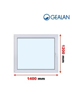 Kunststofffenster PVC Fenster 140 x 120 cm DREH/KIPP Gealan S 9000