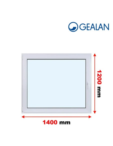 Kunststofffenster PVC Fenster 140 x 120 cm DREH/KIPP Gealan S 9000