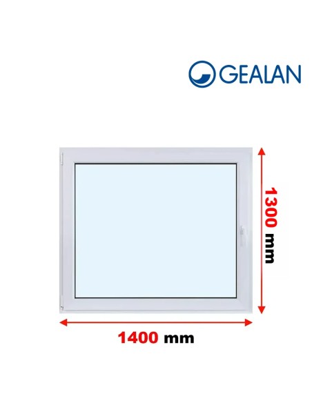 Kunststofffenster PVC Fenster 140 x 130 cm DREH/KIPP Gealan S 9000