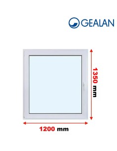 Kunststofffenster PVC Fenster 120 x 135 cm DREH/KIPP Gealan S 9000