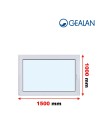 Kunststofffenster PVC Fenster 150 x 100 cm DREH/KIPP Gealan S 9000