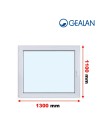 Kunststofffenster PVC Fenster 130 x 110 cm DREH/KIPP Gealan S 9000