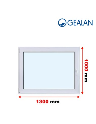 Kunststofffenster PVC Fenster 130 x 100 cm DREH/KIPP Gealan S 9000