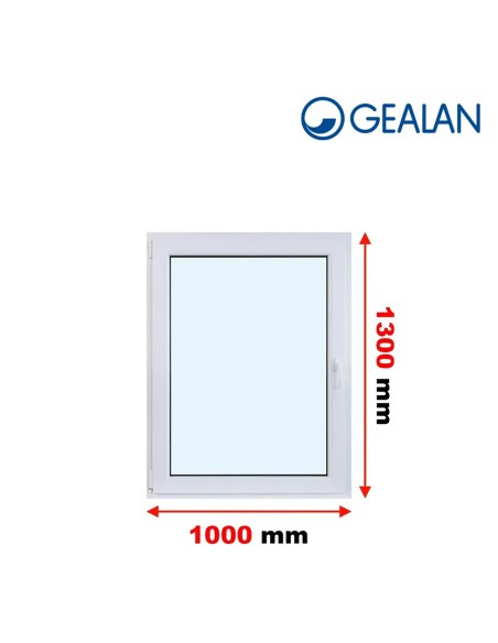 Kunststofffenster PVC Fenster 100 x 130 cm DREH/KIPP Gealan S 9000