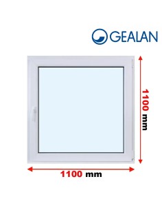 Kunststofffenster PVC Fenster 110 x 110 cm DREH/KIPP Gealan S 9000