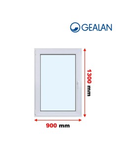 Kunststofffenster PVC Fenster 90 x 130 cm DREH/KIPP Gealan S 9000