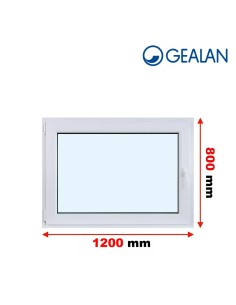 Kunststofffenster PVC Fenster 120 x 80 cm DREH/KIPP Gealan S 9000