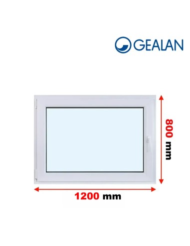 Kunststofffenster PVC Fenster 120 x 80 cm DREH/KIPP Gealan S 9000