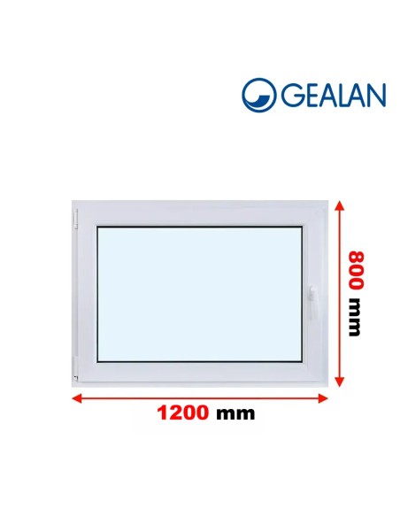 Kunststofffenster PVC Fenster 120 x 80 cm DREH/KIPP Gealan S 9000