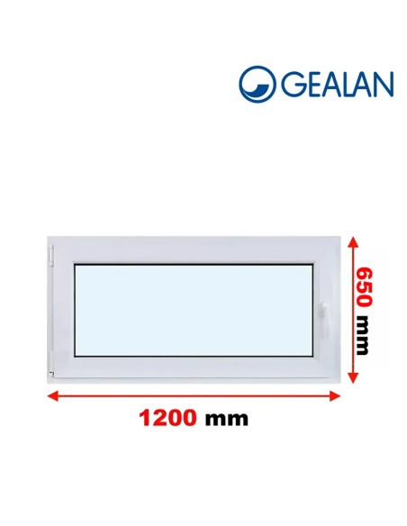 Kunststofffenster PVC Fenster 120 x 65 cm DREH/KIPP Gealan S 9000