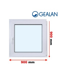 Kunststofffenster PVC Fenster 90 x 90 cm DREH/KIPP Gealan S 9000