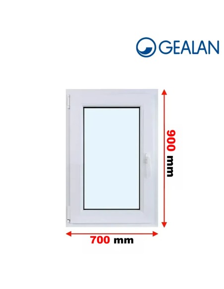 Kunststofffenster PVC Fenster 70 x 90 cm DREH/KIPP Gealan S 9000