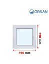 Kunststofffenster PVC Fenster 75 x 75 cm DREH/KIPP Gealan S 9000