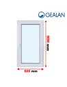 Kunststofffenster PVC Fenster 60 x 90 cm DREH/KIPP Gealan S 9000