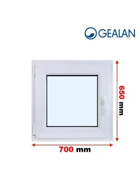 Kunststofffenster PVC Fenster 70 x 65 cm DREH/KIPP Gealan S 9000