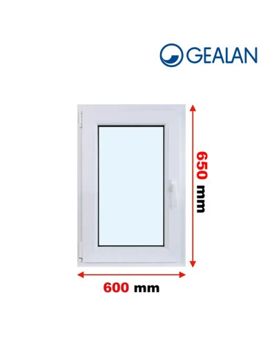 Kunststofffenster PVC Fenster 60 x 65 cm DREH/KIPP Gealan S 9000