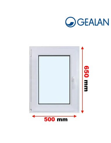 Kunststofffenster PVC Fenster 50 x 65 cm DREH/KIPP Gealan S 9000