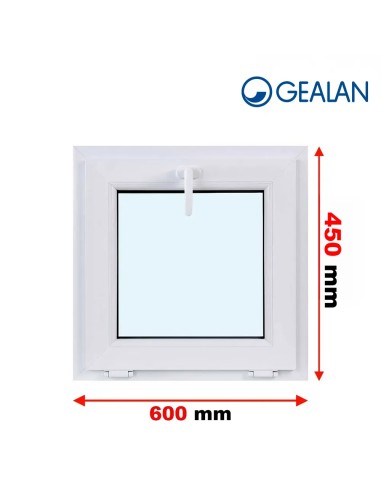 Kunststofffenster PVC Fenster 60 x 45 cm KIPP Gealan S 9000